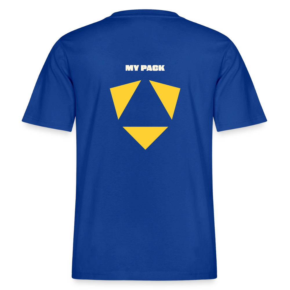 MyPack Organic-Shirt "KNOW LESS. TRUST MORE. LEAD BETTER." UNISEX edition - Dunkelblau