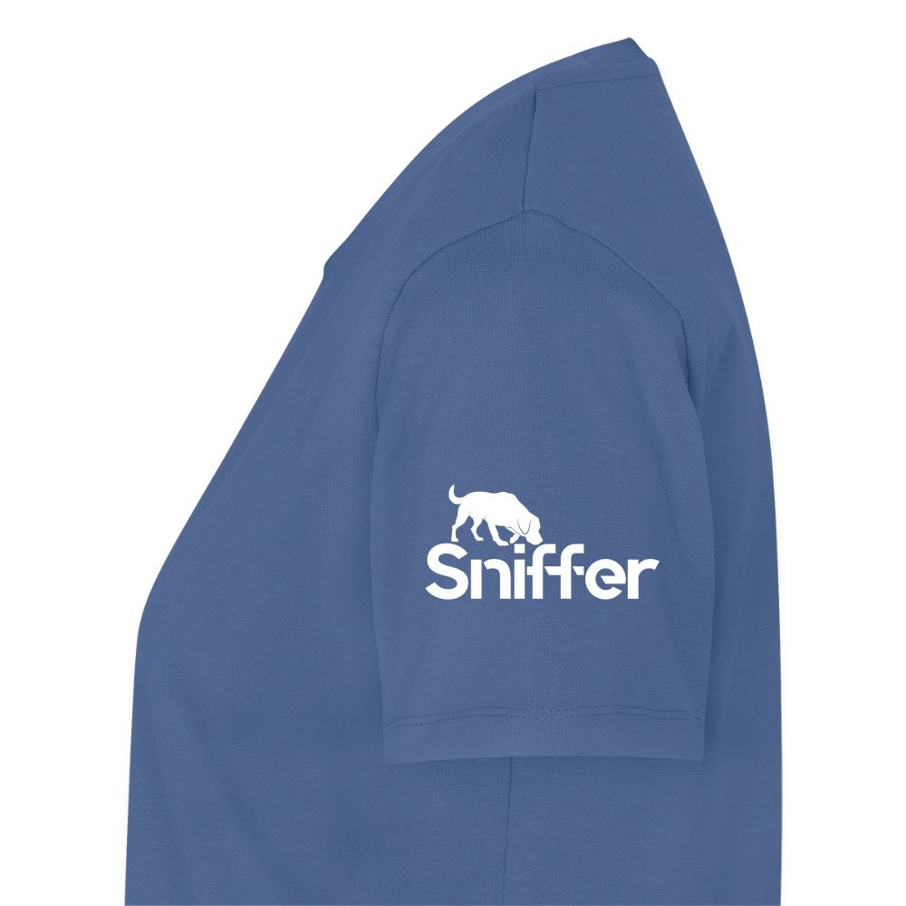 Sniffer Premium-Shirt „BORN to Track“ WOMEN edition - Taubenblau