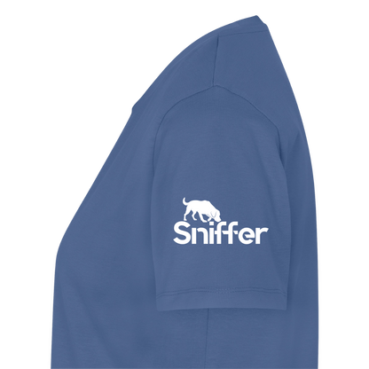 Sniffer Premium-Shirt „BORN to Track“ WOMEN edition - Taubenblau