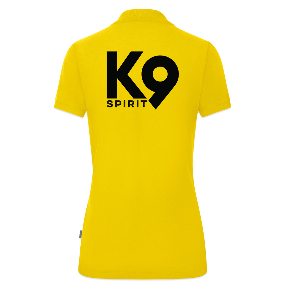 K9 ORGANIC Polo-Shirt "K9 SPIRIT" WOMEN edition - Gelb
