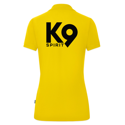 K9 ORGANIC Polo-Shirt "K9 SPIRIT" WOMEN edition - Gelb