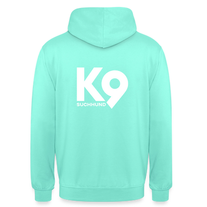 K9 Casual-Hoodie "Suchhund" - Mint