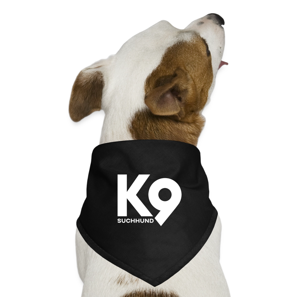 K9 Dog-Bandana "Suchhund" - Schwarz