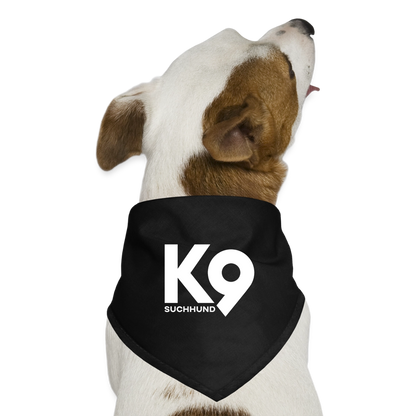 K9 Dog-Bandana "Suchhund" - Schwarz