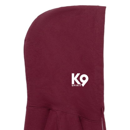 K9 Cozy-Hoodie "DOG on a MISSION" - Maroon