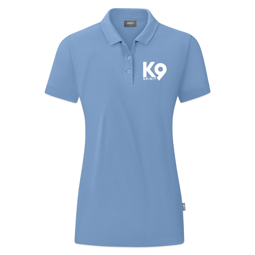 K9 ORGANIC Polo-Shirt "on a MISSION TOGETHER" WOMEN edition - Sky