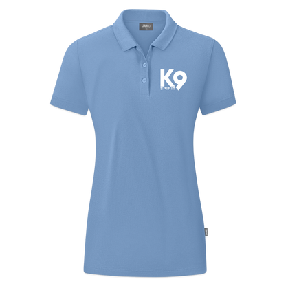 K9 ORGANIC Polo-Shirt "on a MISSION TOGETHER" WOMEN edition - Sky