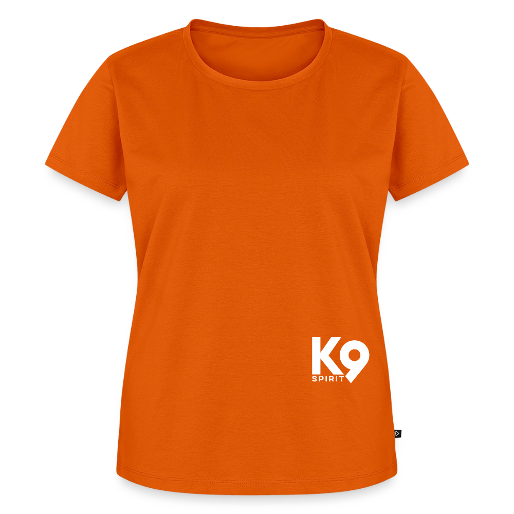 K9 PREMIUM Organic-Shirt "K9 SPIRIT" WOMEN edition - Orange 