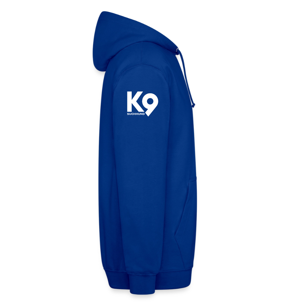 K9 Casual-Hoodie "Suchhund" - Royalblau