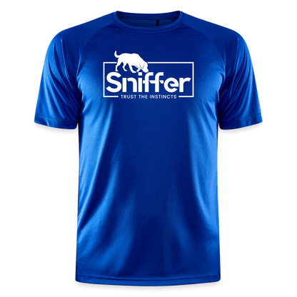 Sniffer Trainings-Shirt "BORN TO TRACK" UNISEX edition - Royalblau