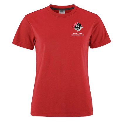 K9 PRO PREMIUM Craft-Shirt "K9 PRO Vermisstensuche" WOMEN edition - Rot