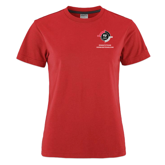 K9 PRO PREMIUM Craft-Shirt "K9 PRO Vermisstensuche" WOMEN edition - Rot