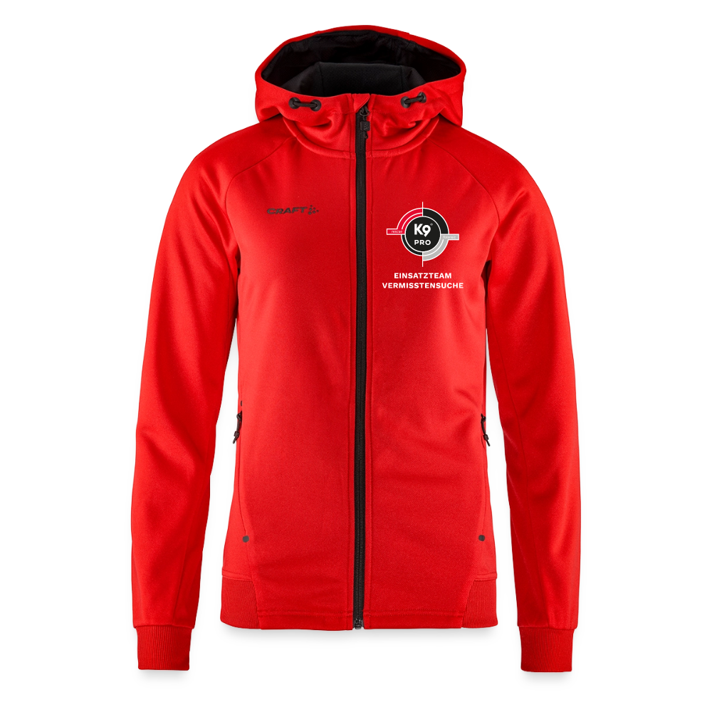 K9 PRO Sweatjacke "K9 PRO Vermisstensuche" WOMEN edition - Rot