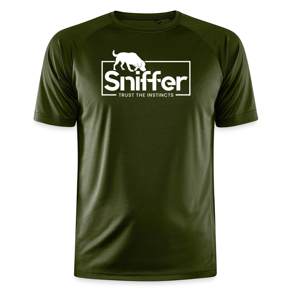 Sniffer Trainings-Shirt "BORN TO TRACK" UNISEX edition - Moosgrün
