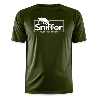Sniffer Trainings-Shirt "BORN TO TRACK" UNISEX edition - Moosgrün