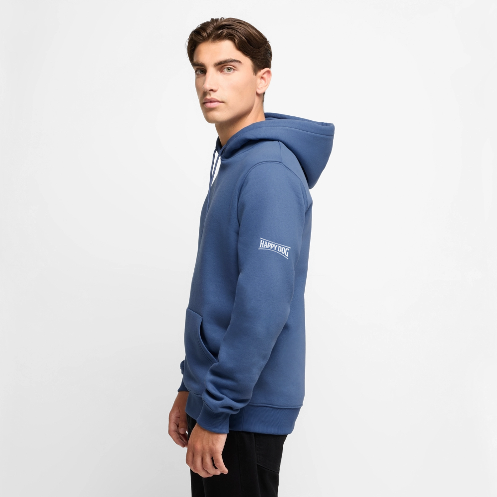 K9 Premium-Hoodie „ EGAL. doesn‘t matter.“ MEN edition - Taubenblau