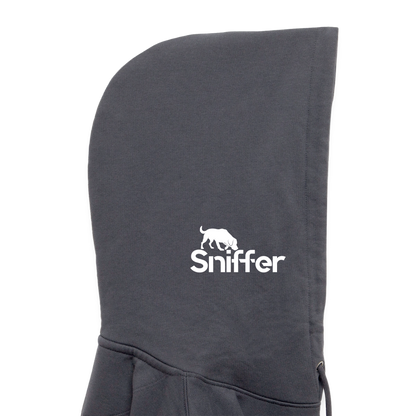 Sniffer ORGANIC  Premium-Hoodie „BORN to track“  UNISEX edition - Indigoblau
