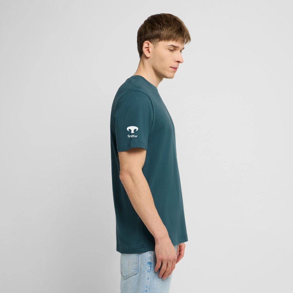 Sniffer Organic-Shirt "#NOexcuses" UNISEX edition - Dunkles Petrol