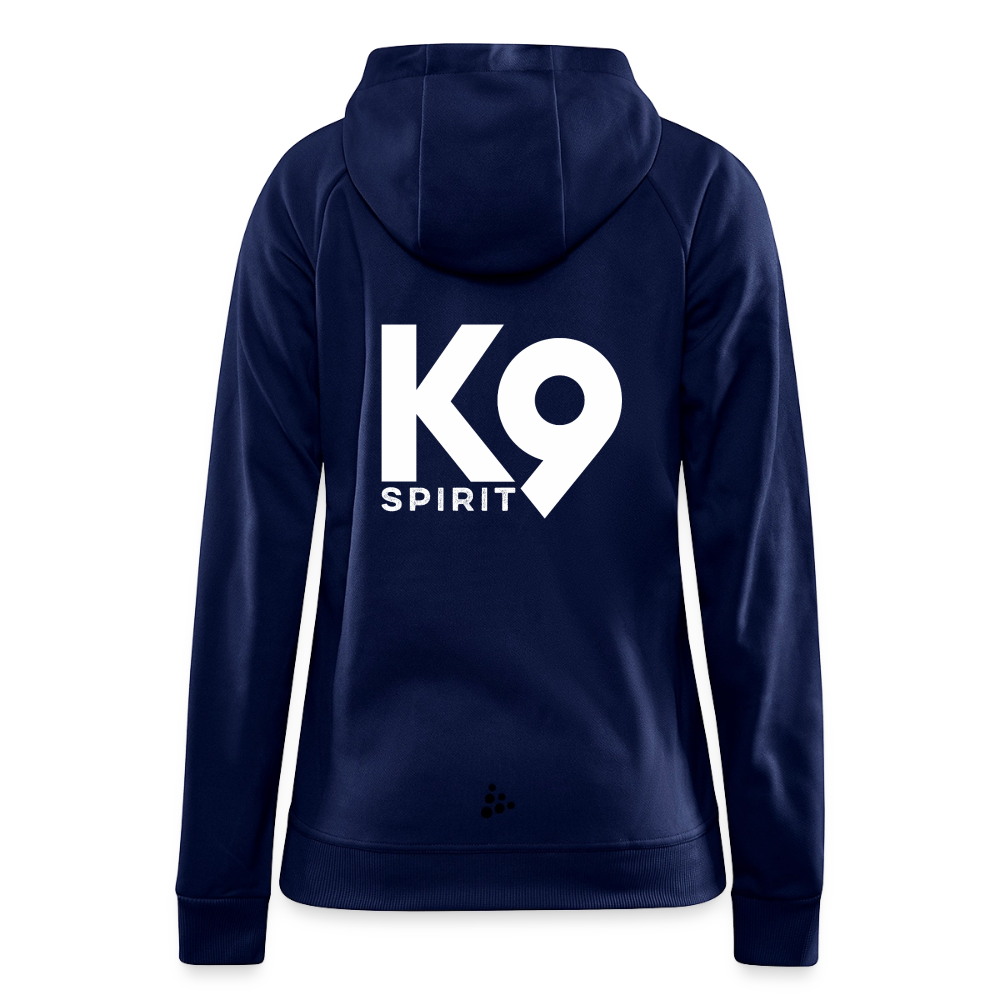 K9 Spirit PREMIUM Hoodie-Jacket "K9 SPIRIT" WOMEN edition - Dunkelnavy