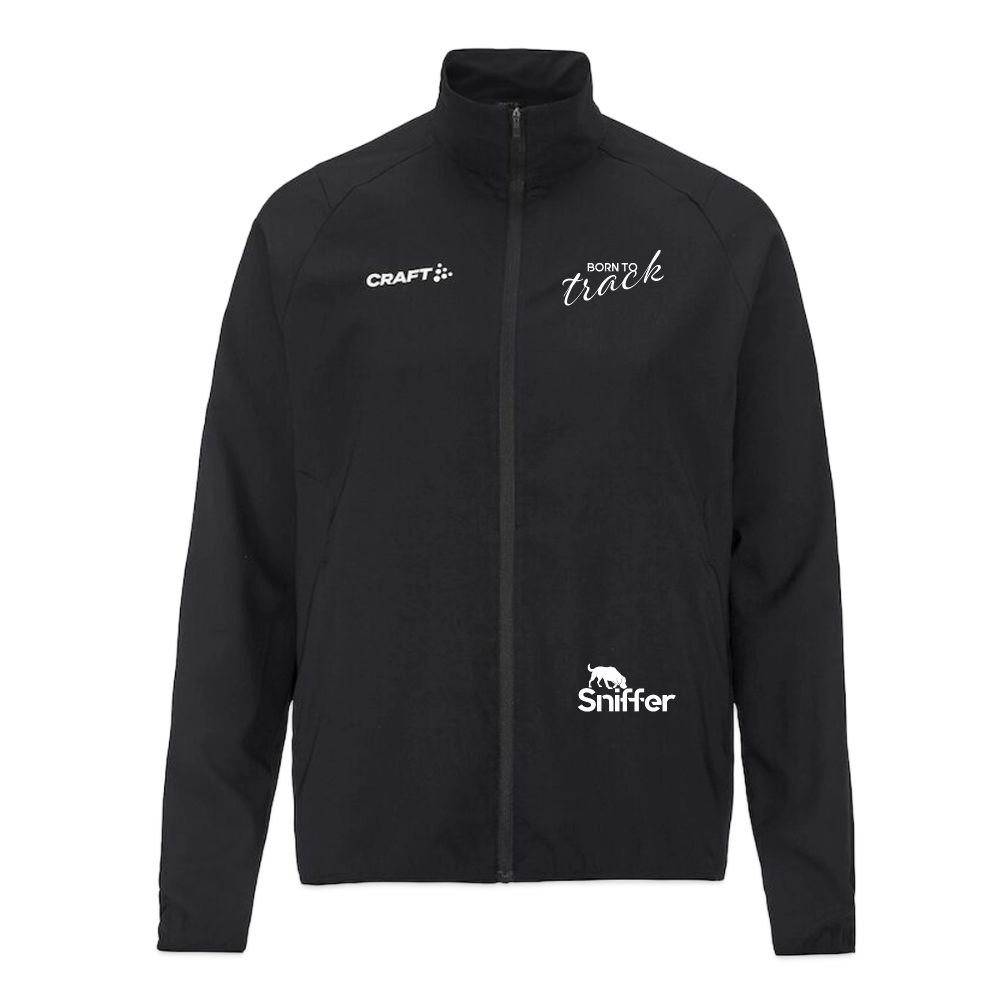 Sniffer Outdoor-Trainingsjacke „BORN to Track“ UNISEX edition - Schwarz