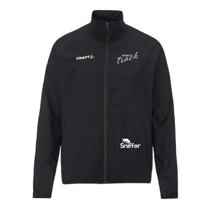 Sniffer Outdoor-Trainingsjacke „BORN to Track“ UNISEX edition - Schwarz