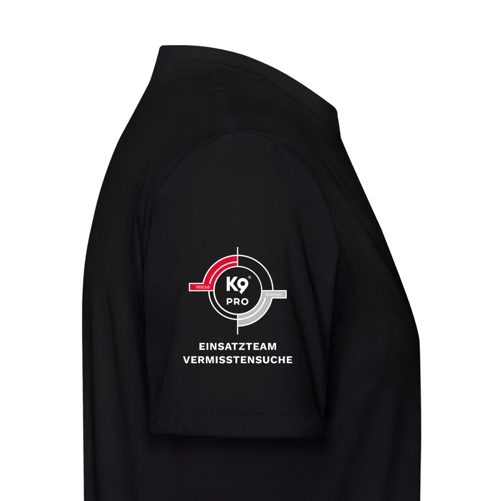 K9 PRO Premium-Shirt "K9 PRO Vermisstensuche" MEN edition - Schwarz