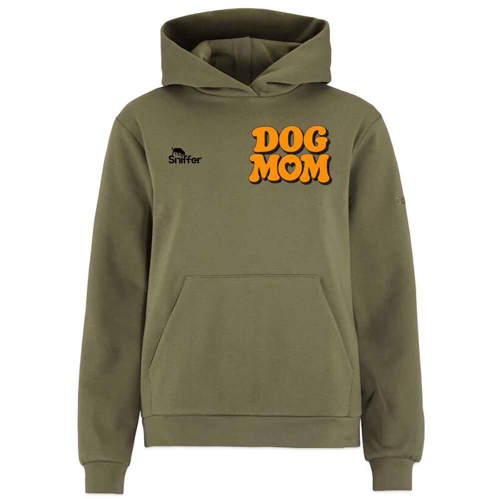 Sniffer DOGWALK Craft-Hodie "DOG MOM" WOMEN edition - Moosgrün
