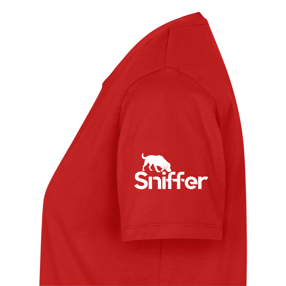 Sniffer Premium-Shirt „BORN to Track“ WOMEN edition - Rot