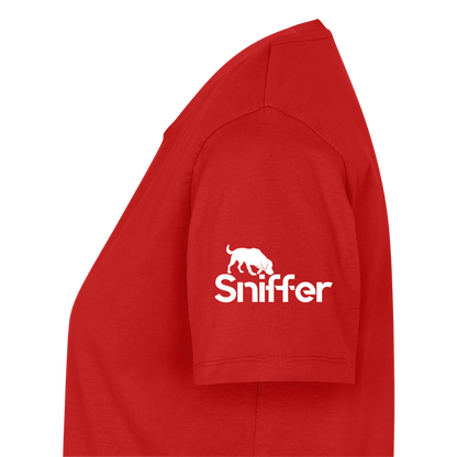 Sniffer Premium-Shirt „BORN to Track“ WOMEN edition - Rot