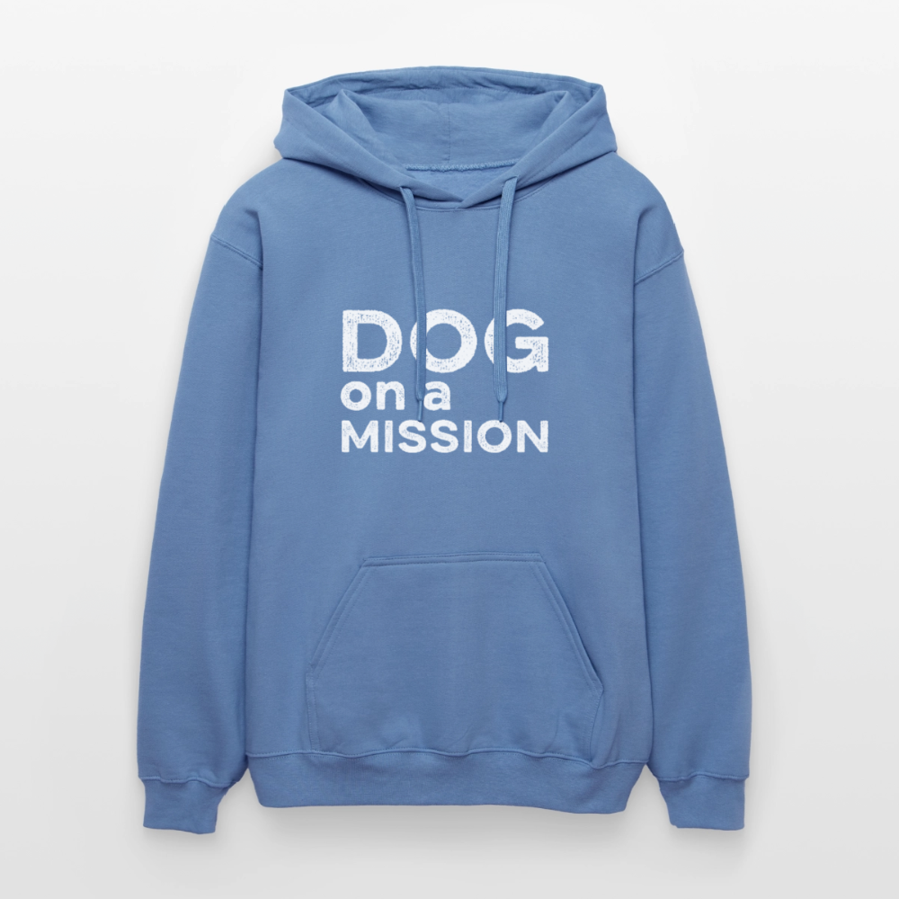 K9 Cozy-Hoodie "DOG on a MISSION" - Carolina Blue