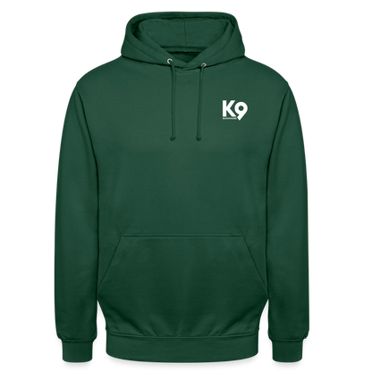 K9 Casual-Hoodie "Suchhund" - Flaschengrün