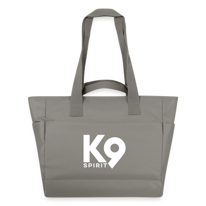 K9  WATER-REPELLENT Padded-Bag "DOG on a MISSION" - Grau