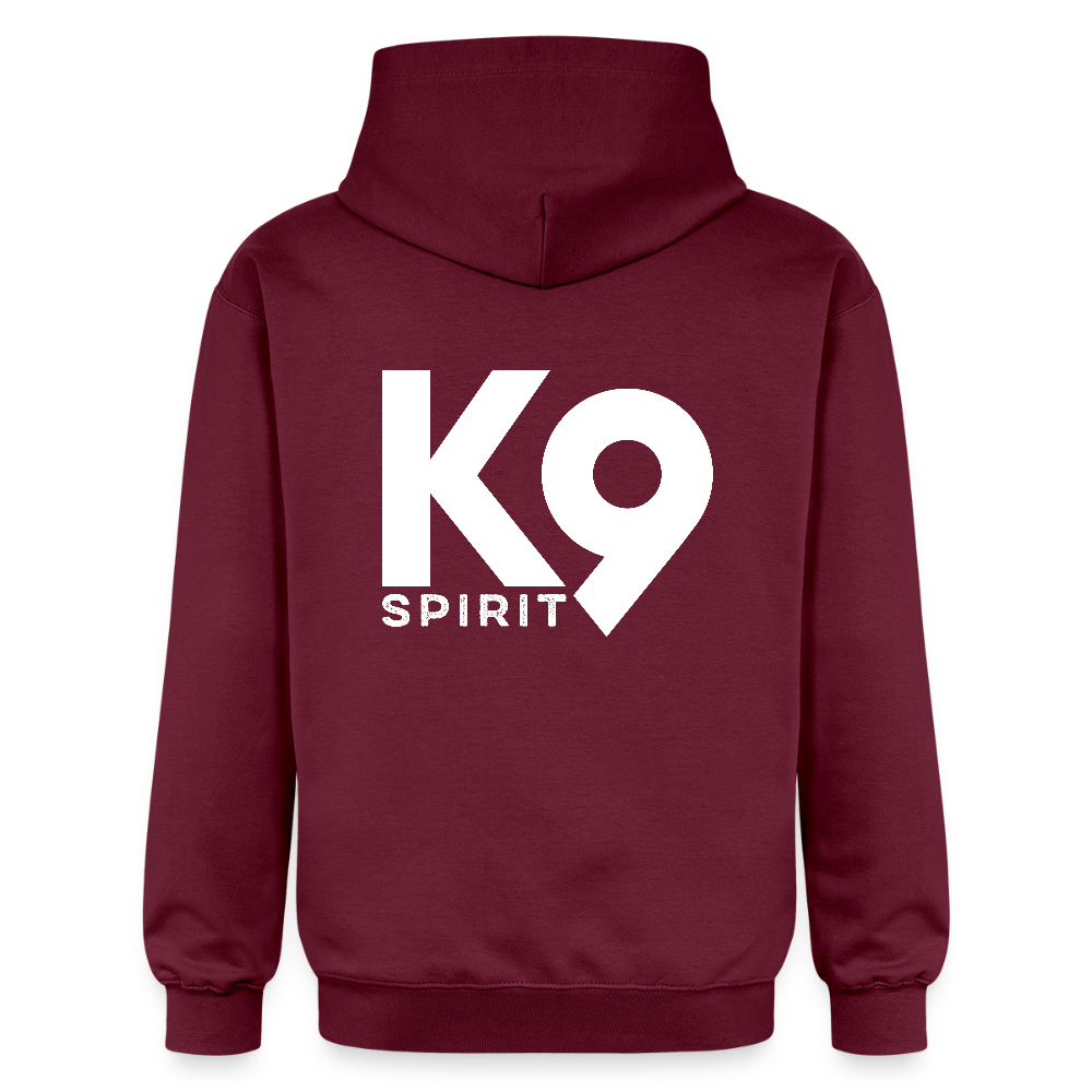 K9 Cozy-Hoodie "on a MISSION TOGETHER" - Maroon