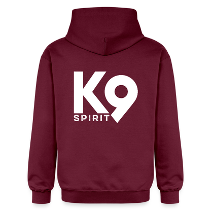 K9 Cozy-Hoodie "on a MISSION TOGETHER" - Maroon