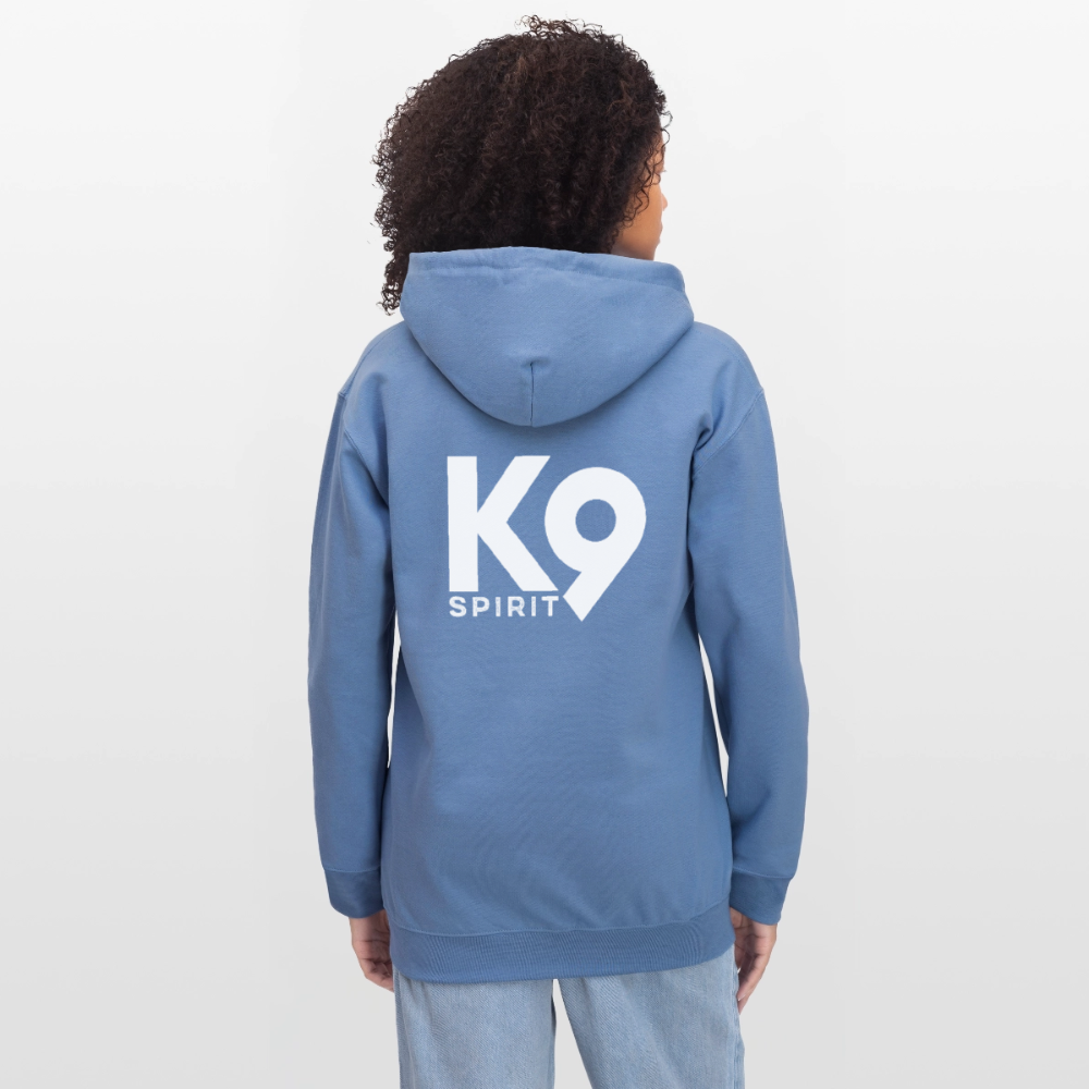 K9 Cozy-Hoodie "DOG on a MISSION" - Carolina Blue