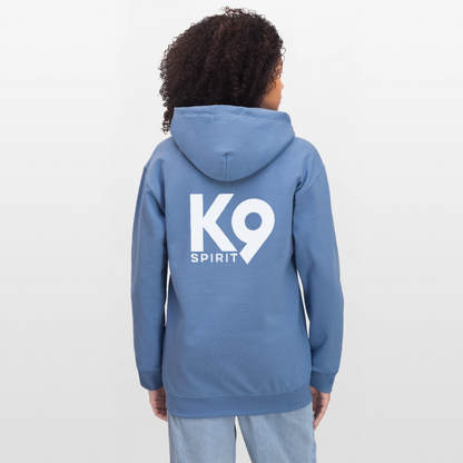 K9 Cozy-Hoodie "DOG on a MISSION" - Carolina Blue