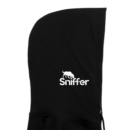 Sniffer ORGANIC  Premium-Hoodie „BORN to track“  UNISEX edition - Schwarz