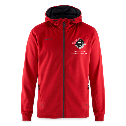 K9 PRO Sweatjacke "K9 PRO Vermisstensuche" MEN edition - Rot