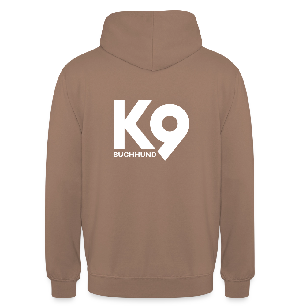 K9 Casual-Hoodie "Suchhund" - Mokka