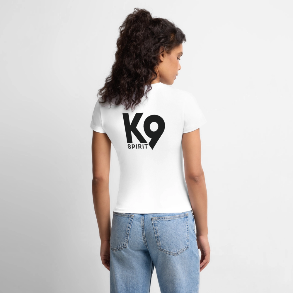 K9 SLIM-FIT Organic-Shirt "K9 SPIRIT" - Weiß