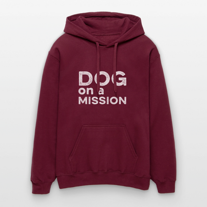 K9 Cozy-Hoodie "DOG on a MISSION" - Maroon