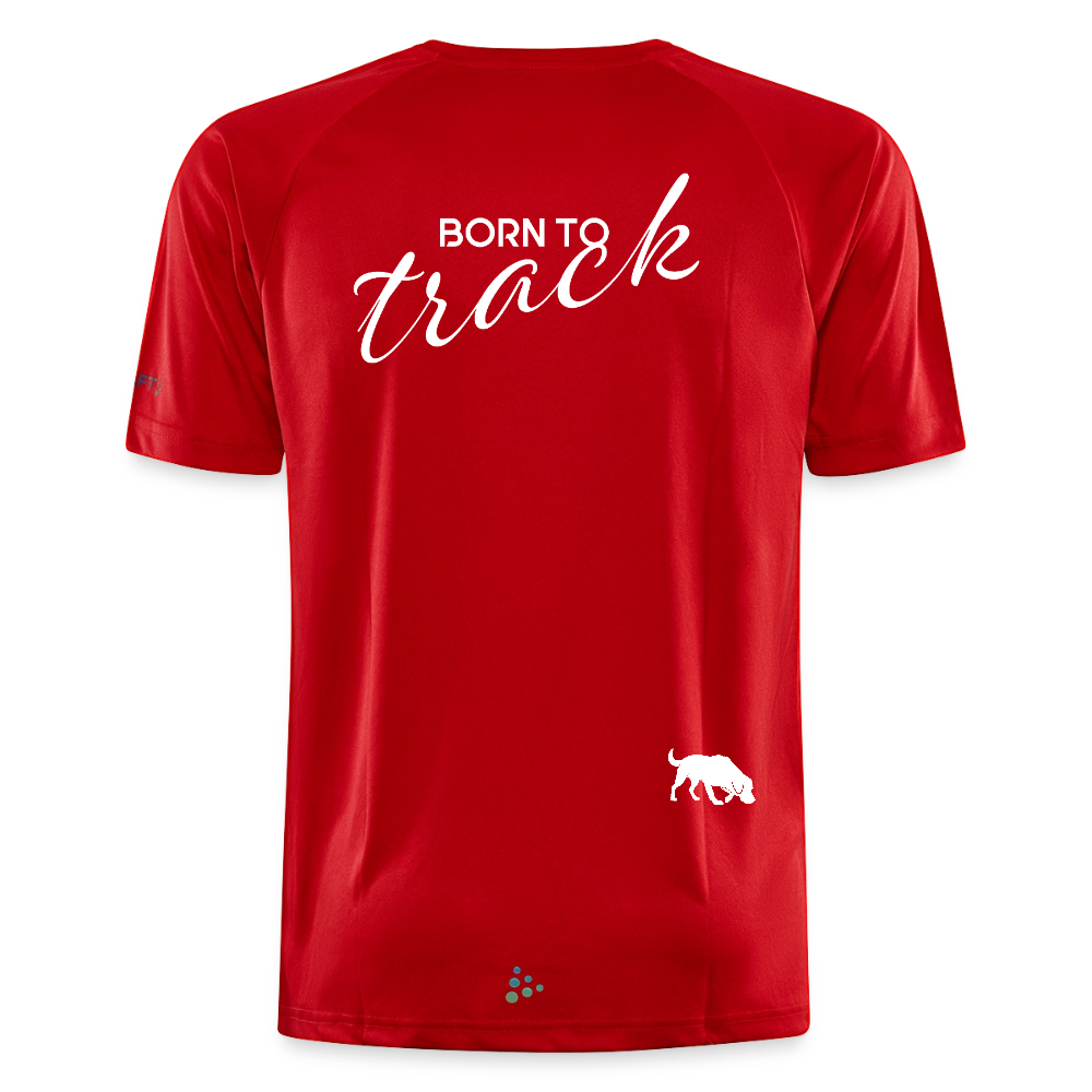 Sniffer Trainings-Shirt "BORN TO TRACK" UNISEX edition - Rot