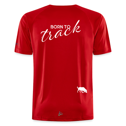Sniffer Trainings-Shirt "BORN TO TRACK" UNISEX edition - Rot