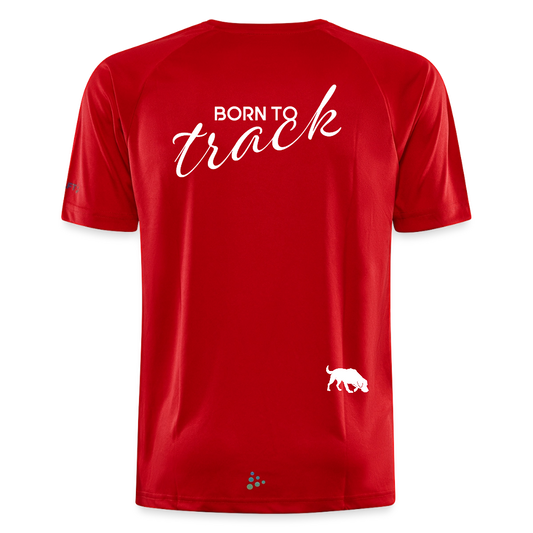 Sniffer Trainings-Shirt "BORN TO TRACK" UNISEX edition - Rot