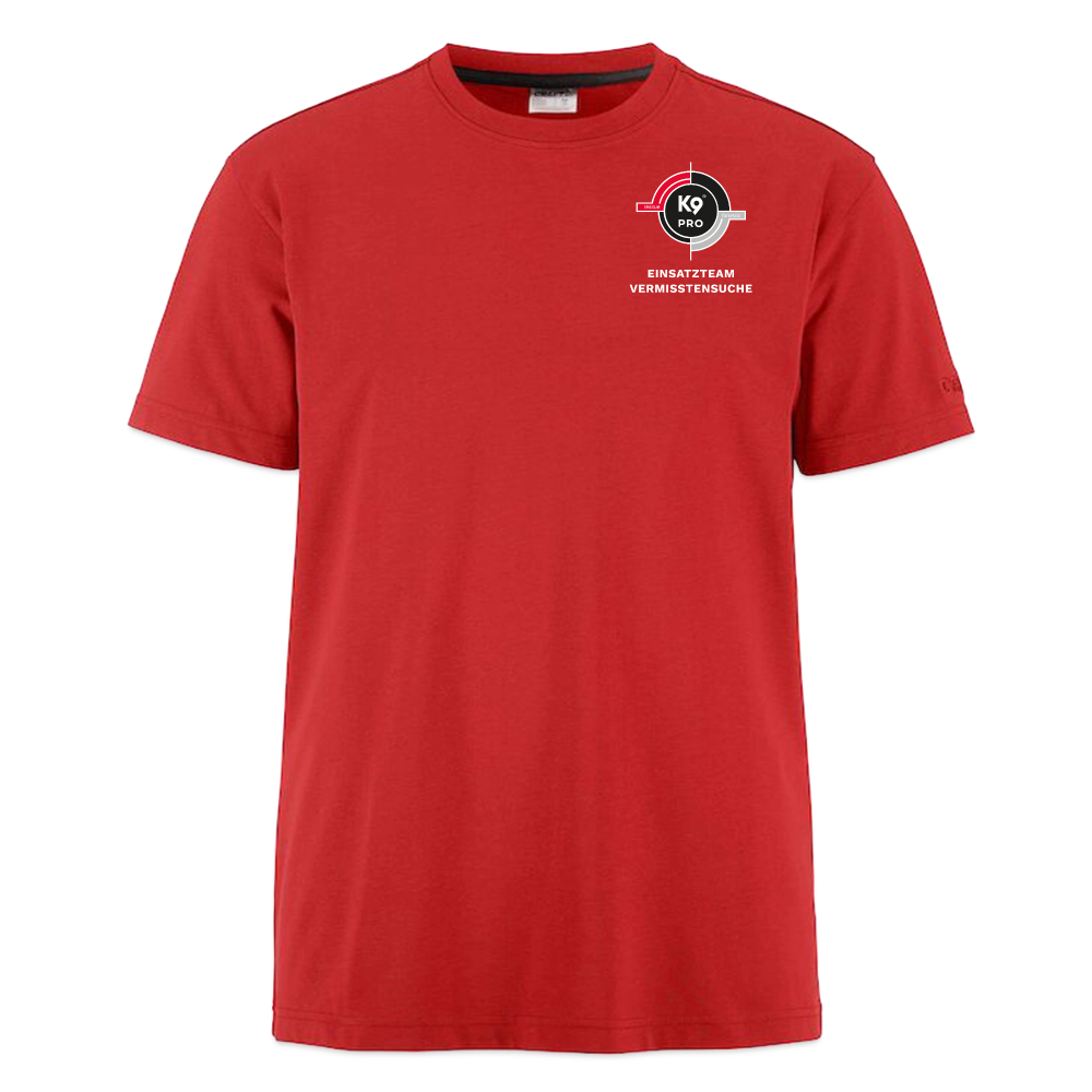K9 PRO PREMIUM Craft-Shirt "K9 PRO Vermisstensuche" MEN edition - Rot