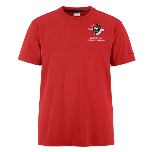 K9 PRO PREMIUM Craft-Shirt "K9 PRO Vermisstensuche" MEN edition - Rot