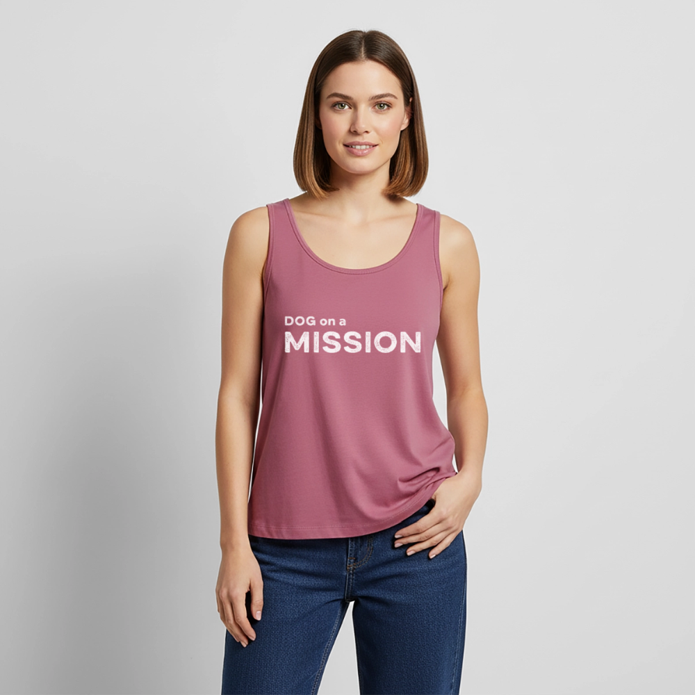 K9 PREMIUM Tank-Top „DOG on a MISSION“ WOMEN edition - Mauve