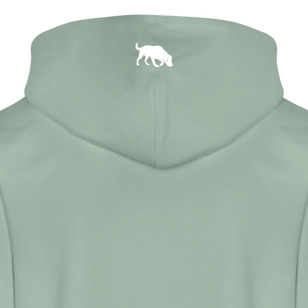 Sniffer DOGTRAINING Hoodie-Jacket „#TRUSTTHEINSTINCTS“ UNISEX edition - Helles Graugrün