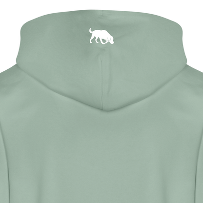 Sniffer DOGTRAINING Hoodie-Jacket „#TRUSTTHEINSTINCTS“ UNISEX edition - Helles Graugrün
