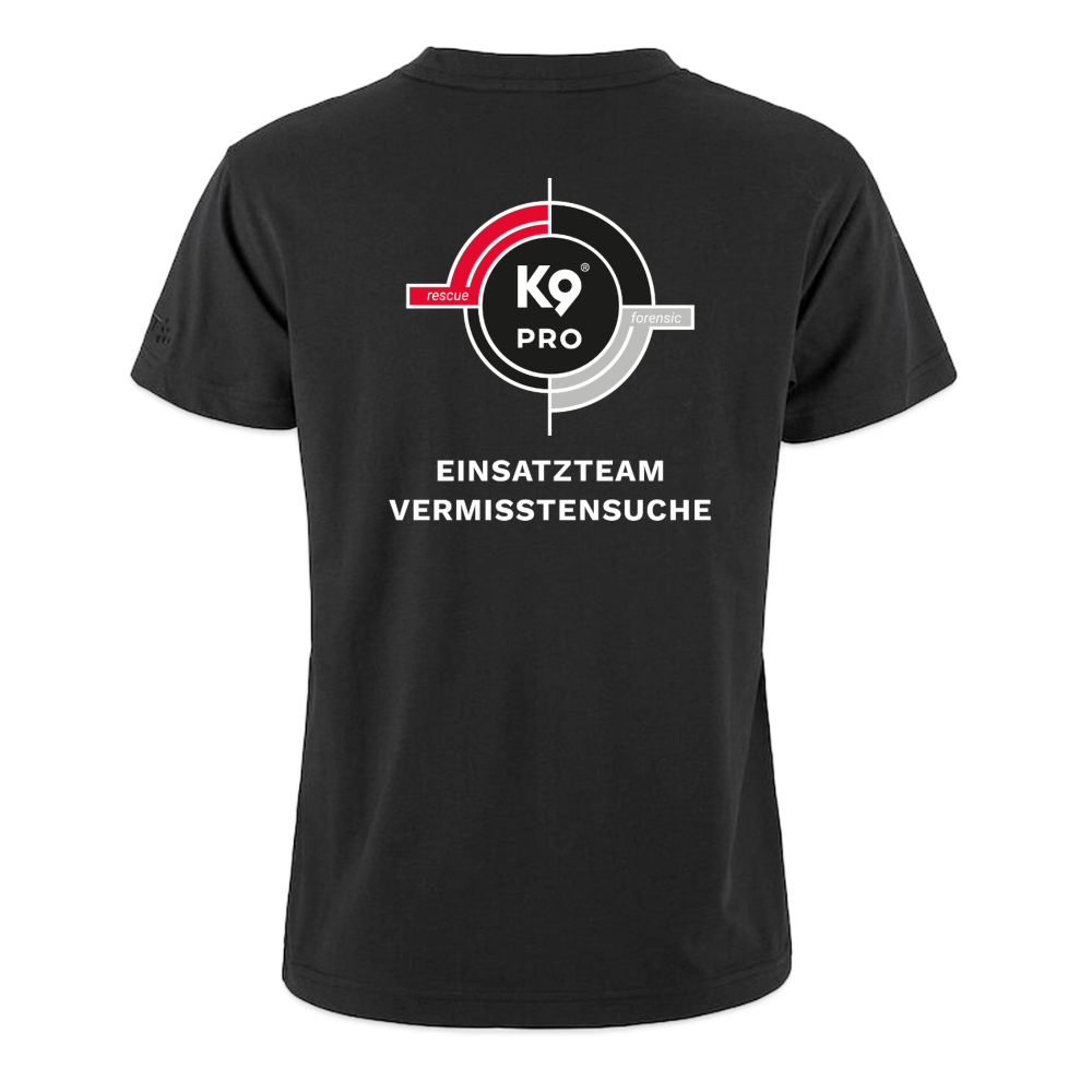 K9 PRO PREMIUM Craft-Shirt "K9 PRO Vermisstensuche" WOMEN edition - Schwarz